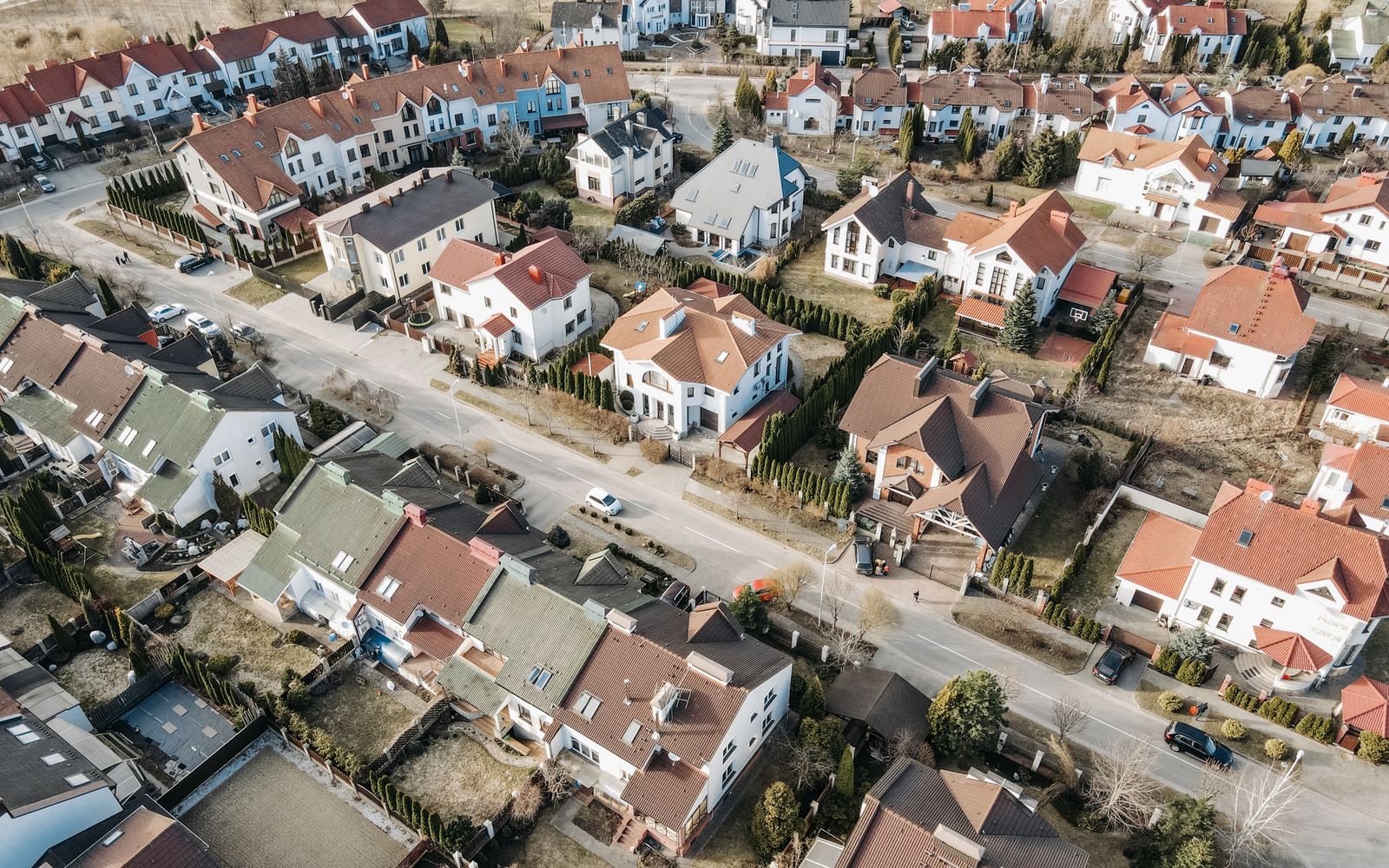 New-construction homes and a neighborhood park in Rigden Farm